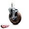 Service Caster 5'' High Temp Glass Filled Nylon 7/16'' Grip Ring Stem Caster with Brake SCC-GR20S514-GFNSHT-TLB-716138 - alternate 4